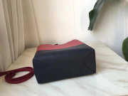 Celine Original Lambskin Leather Bucket Bag Dull red black - 3