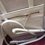 Celine Original Lambskin Leather Bucket Bag white red - 2