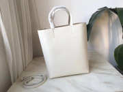 Celine Original Lambskin Leather Bucket Bag white - 5