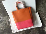 Celine Original Lambskin Leather Bucket Bag Orange Watermelon Red - 5