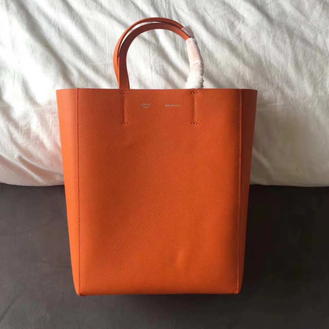 Celine Original Lambskin Leather Bucket Bag Orange - 1