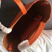 Celine Original Lambskin Leather Bucket Bag Orange - 4