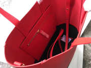 Celine Original Lambskin Leather Bucket Bag red black - 3