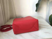 Celine Original Lambskin Leather Bucket Bag red - 6