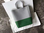 Celine Original Lambskin Leather Bucket Bag Gray and green - 5