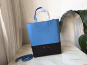 Celine Original Lambskin Leather Bucket Bag blue black - 6