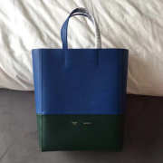 Celine Original Lambskin Leather Bucket Bag blue green - 1