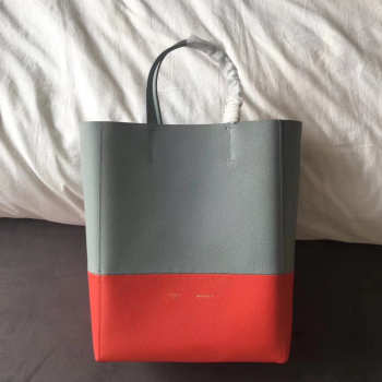 Celine Original Lambskin Leather Bucket Bag light blue Watermelon Red