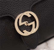 Gucci Interlocking G Crossbody Chain Bag Black 510320 - 6