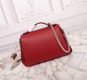 Gucci Interlocking G Crossbody Chain Bag Red 510320 - 5