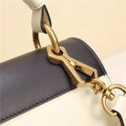 Gucci Queen Margaret Calfskin Handle Bag In White Black 476541 - 6