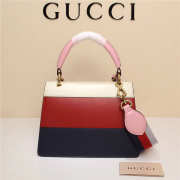 Gucci Queen Margaret Calfskin Handle Bag In Red Blue 476541 - 3