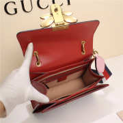 Gucci Queen Margaret Calfskin Handle Bag In Red Blue 476541 - 2