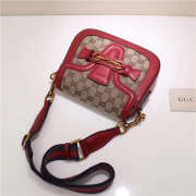 Gucci Lady Web Shoulder Bag Red 384821 20cm - 3