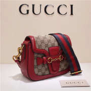 Gucci Lady Web Shoulder Bag Red 384821 20cm - 4