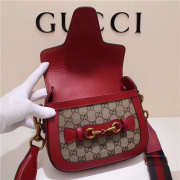 Gucci Lady Web Shoulder Bag Red 384821 20cm - 5