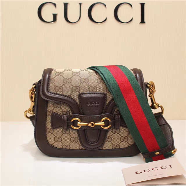 Gucci Lady Web Shoulder Bag Coffee 384821 - 1