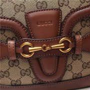 Gucci Lady Web Shoulder Bag Khaki 384821 - 2