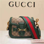 Gucci Lady Web Shoulder Bag Green 384821 - 4