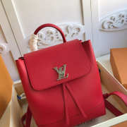 Louis Vuitton Lockme Backpack Red M52734 - 4