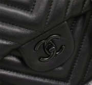 Chanel original lambskin double flap bag black 30cm - 2