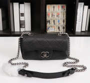 Chanel Caviar Leather Handbag Black - 5