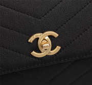 Chanel Calfskin Corssbody Handbag Black - 6