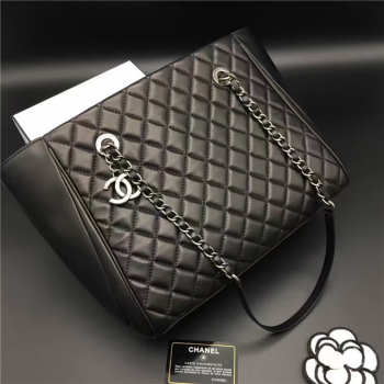 Chanel Lambskin Leather tote bag Black