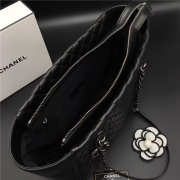 Chanel Lambskin Leather tote bag Black - 6