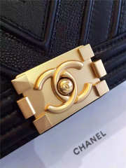 Chanel calfskin Leboy bag black with gold hardware 25cm - 2