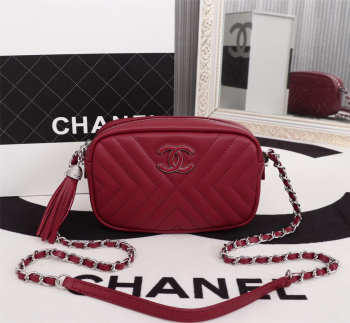 Chanel Camera Case Shoulder Bag Red