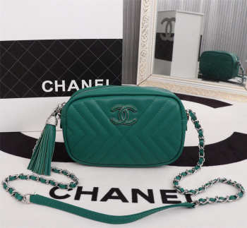 Chanel Camera Case Shoulder Bag Green