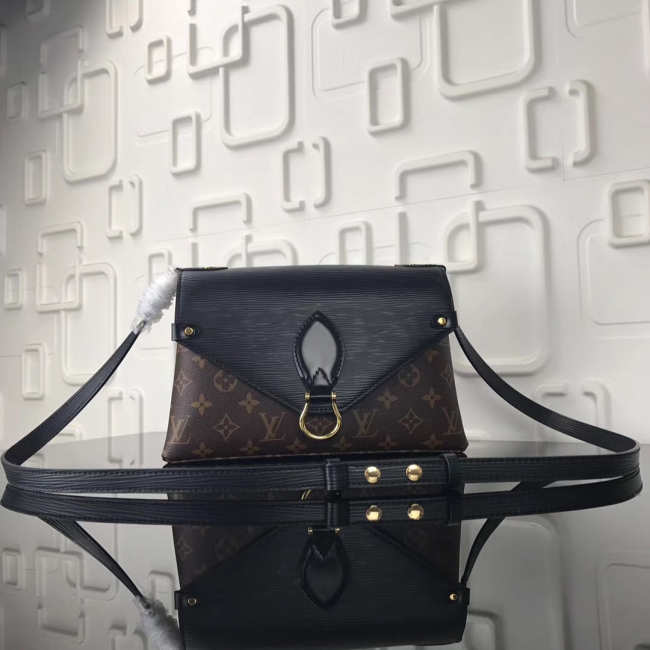 Louis Vuitton Saint Michel Monogram Epi Leather Bag With Black M44033 - 1