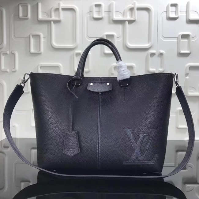 Louis Vuitton Pernelle Leather Tote Bag Black N54779 - 1