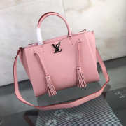 Louis Vuitton Lockmeto Calfskin Handbags Pink M54570 - 3