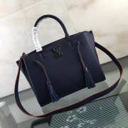 Louis Vuitton Lockmeto Calfskin Handbags Navy Blue M54570 - 4