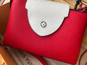 Louis Vuitton Leather Capucines Bag N94519 Red - 3