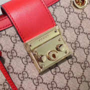 Gucci Padlock small shoulder bag 498156 Red - 4