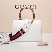 Gucci Dionysus Leather Top Handle Bag 421999 White - 2