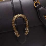 Gucci Dionysus Leather Top Handle Bag 421999 Black - 6