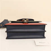 Gucci Dionysus Leather Top Handle Bag 421999 Navy Blue - 2