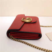 Gucci Marmont leather mini chain bag 401232 Red - 3