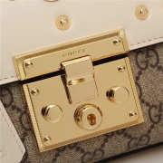 Gucci Padlock Bee Star small shoulder bag 432182 White - 5