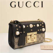 Gucci Padlock Bee Star small shoulder bag 432182 Black - 4