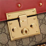 Gucci Padlock Bee Star small shoulder bag 432182 Red - 6