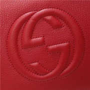 GUCCI 369176 Soho Tote Bag Women leather Shoulder Bag Red - 6