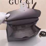 Gucci Marmont small top handle bag 421890 Gray - 2