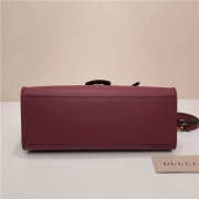 Gucci Marmont small top handle bag 421890 Wine Red - 6