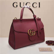 Gucci Marmont small top handle bag 421890 Wine Red - 5