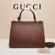 Gucci Marmont small top handle bag 421890 Brown - 2